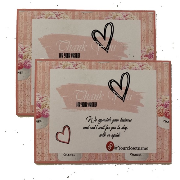 Thank You  Cards  (100) with Custom Name - Picture 2 of 10